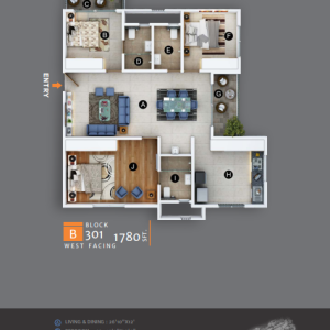 Nikhar Celio 3 BHK Floorplan